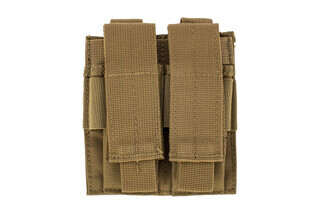 The Red Rock Gear Double Pistol Magazine Pouch comes in Coyote Brown Nylon